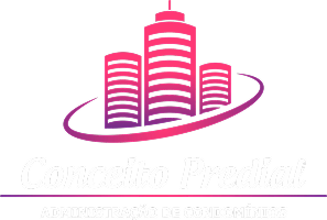 Logotipo Conceito Predial em branco